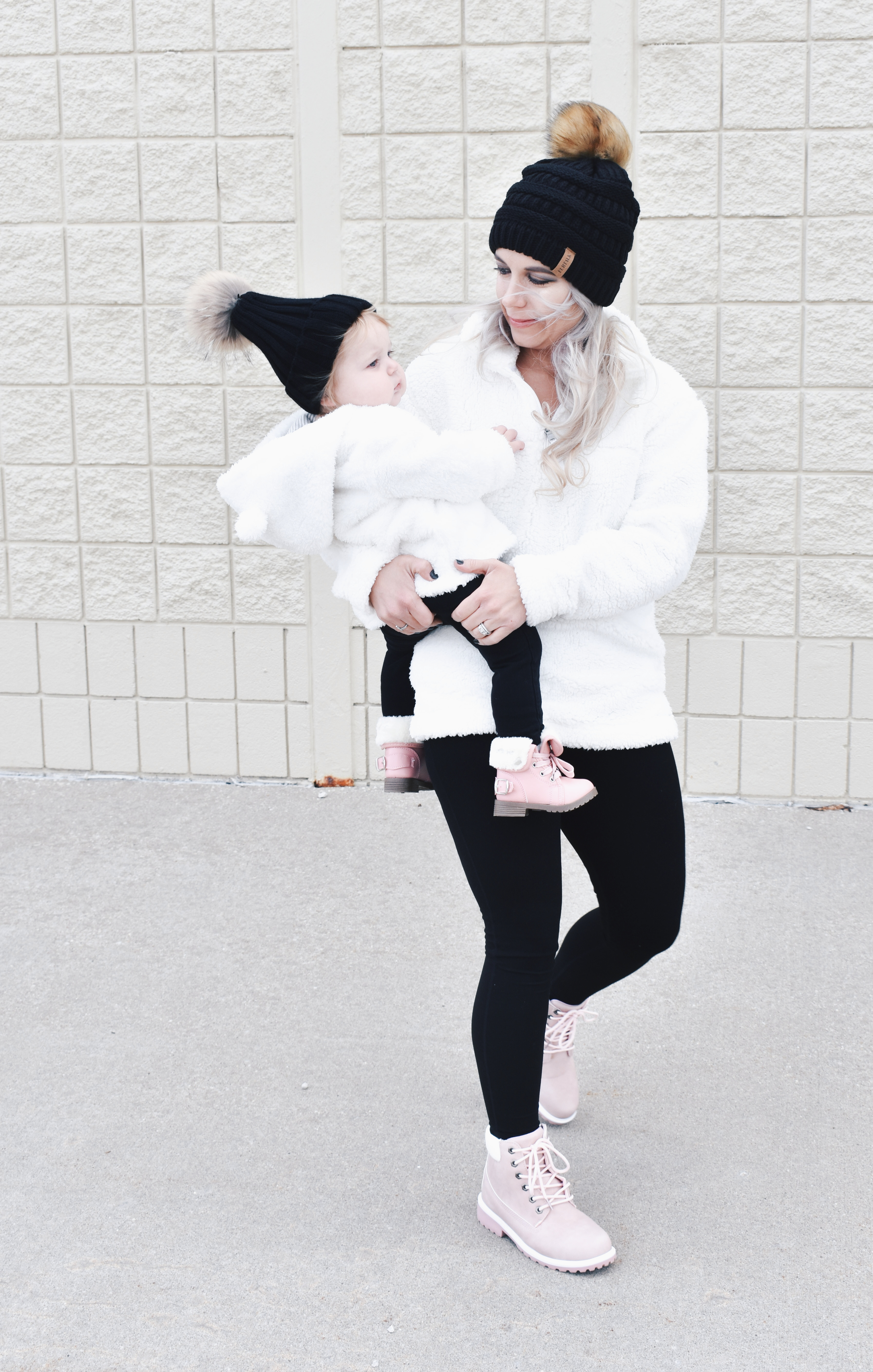 mommy and me matching winter outfits