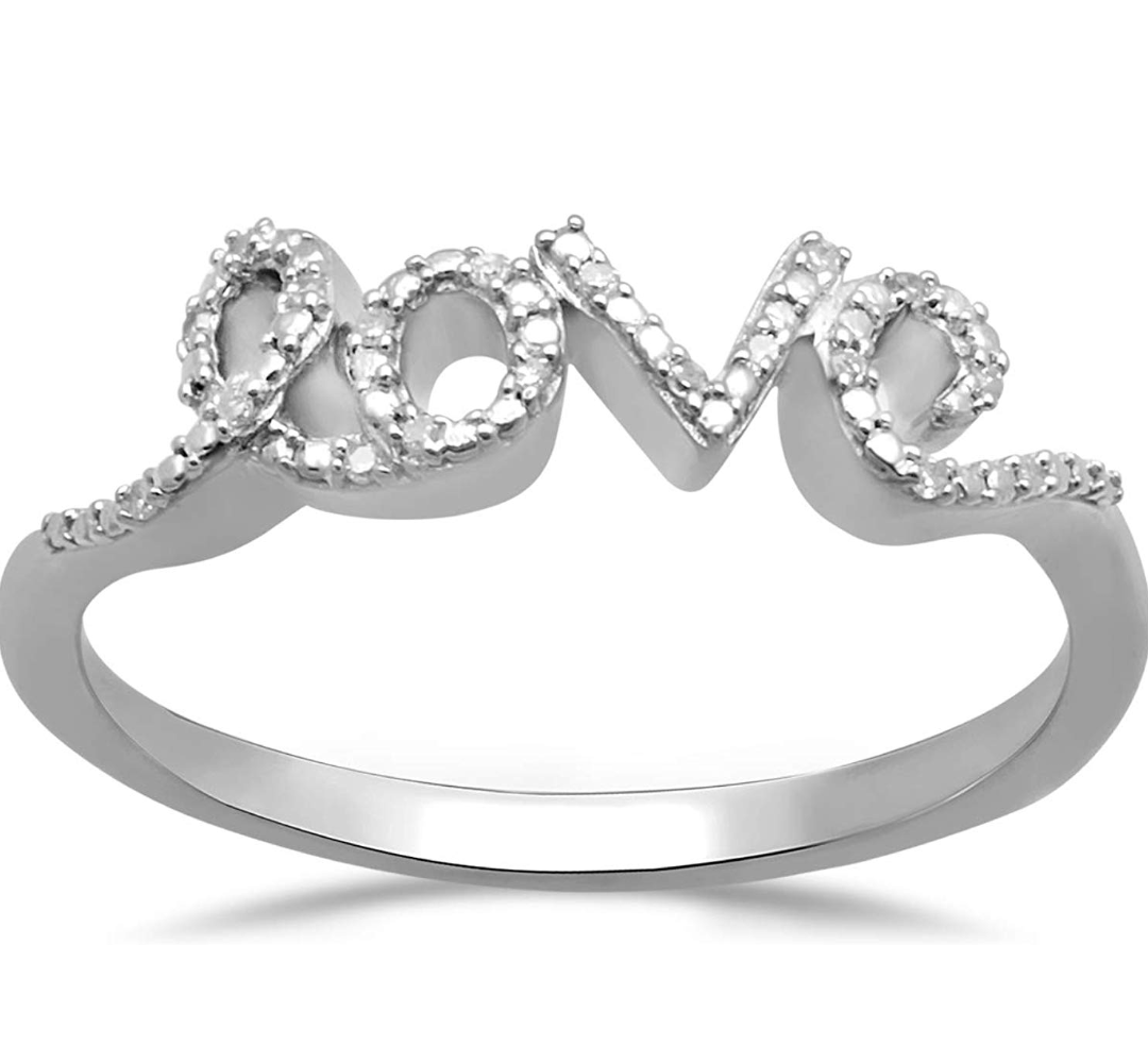 The Best Faux Diamond Love Rings 