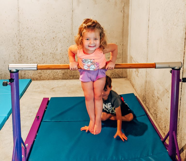 Best Gymnastics Equipment for Home - Our Home Gymnastics Setup • COVET ...