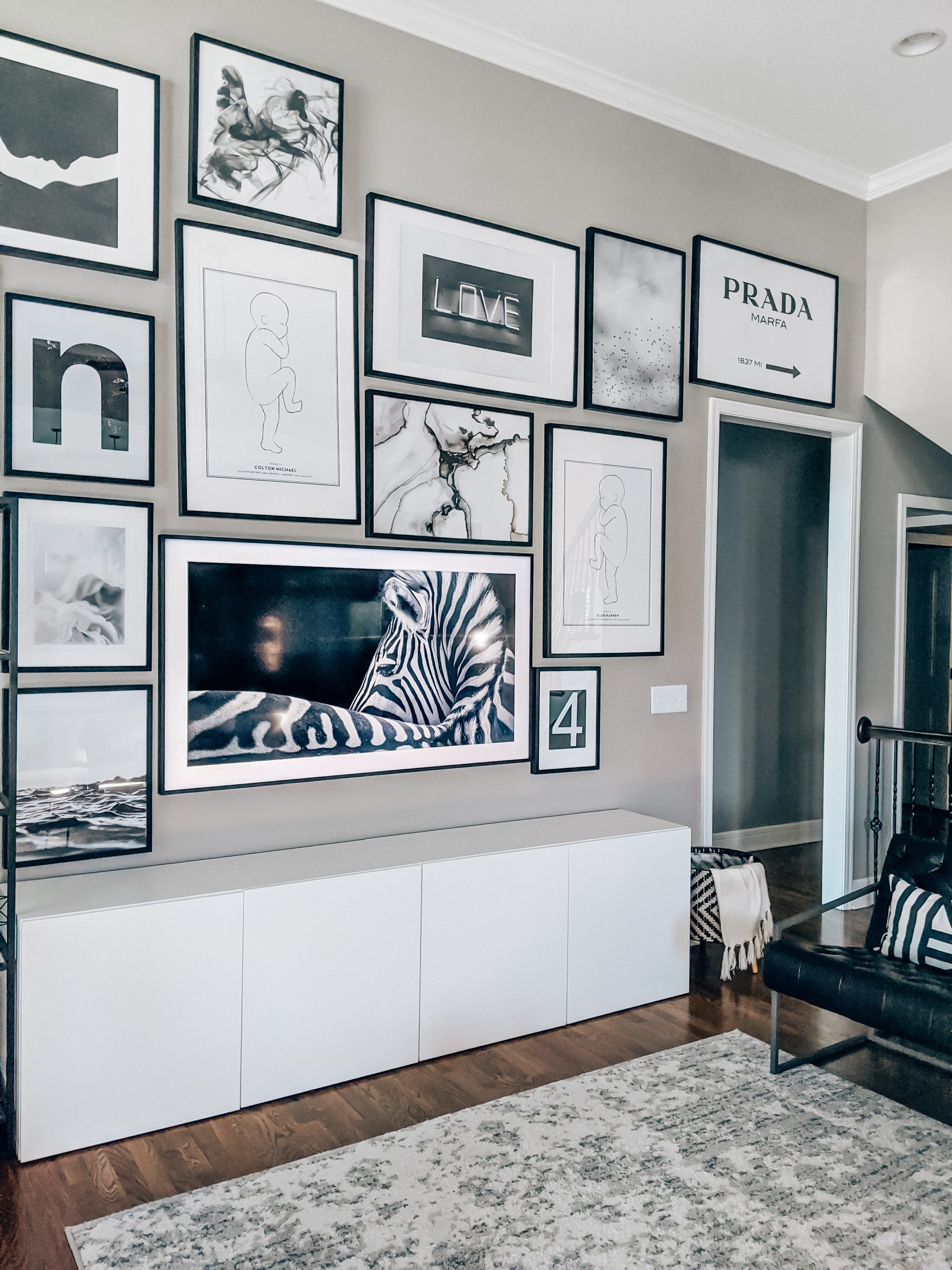Gallery Wall with Samsung The Frame TV • COVET by tricia